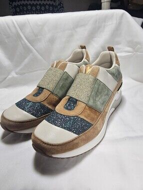 Mam Zelle Velin- Emerald slip on shoes